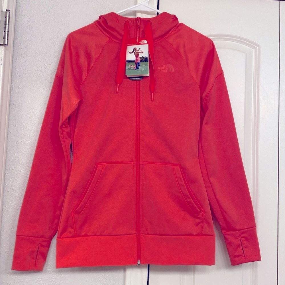 NEW North Face Suprema women coral hoodie size XS